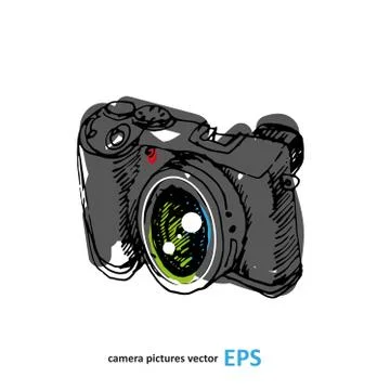 Camera photography vector illustration. Stockillustratie