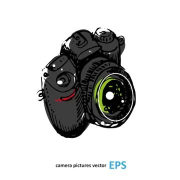 Camera photography vector illustration. Illustrazione stock