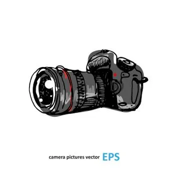 Camera photography vector illustration. Stockillustratie