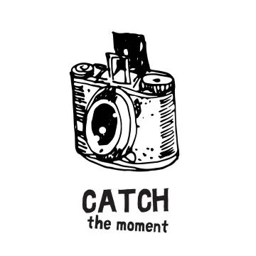 Camera photography vector illustration. Illustration