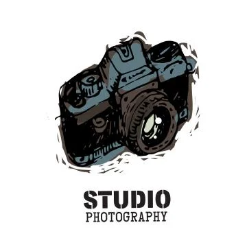Camera photography vector illustration. Illustrazione stock