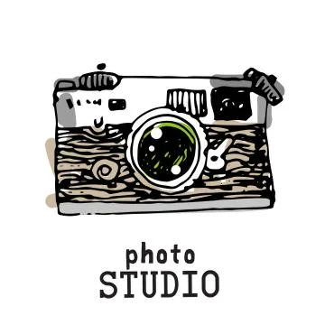Camera photography vector illustration. Stockillustratie