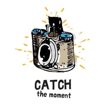 Camera photography vector illustration. イラスト素材