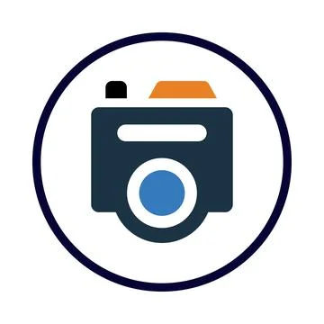 Camera, picture, video camera, modern camera icon Stock Illustration