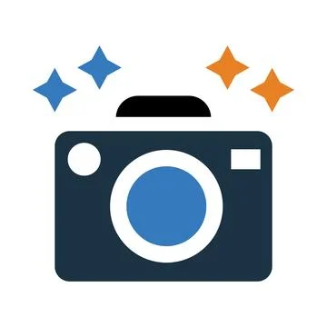Camera, picture, video camera, modern camera icon Stock Illustration