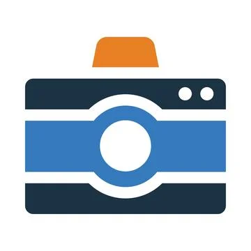 Camera, picture, video camera, modern camera icon Stock Illustration