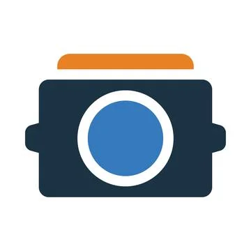 Camera, picture, video camera, modern camera icon Stock Illustration