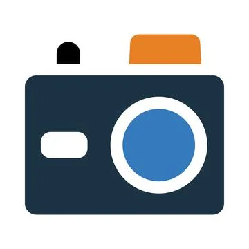 Camera, picture, video camera, modern camera icon Stock Illustration