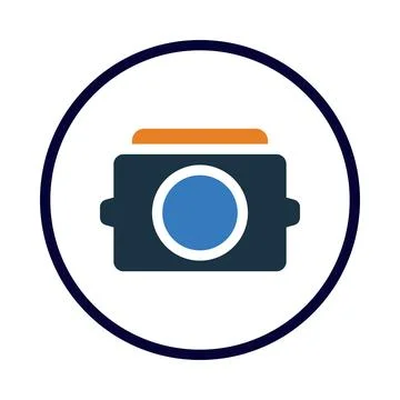 Camera, picture, video camera, modern camera icon Stock Illustration