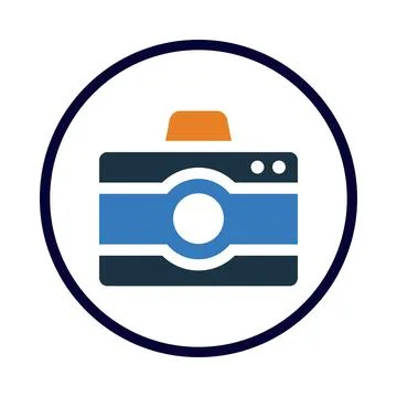 Camera, picture, video camera, modern camera icon Stock Illustration