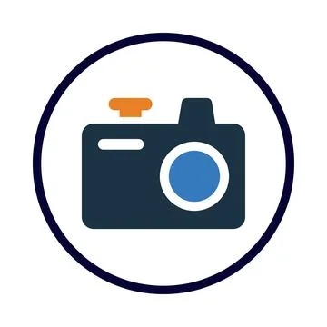 Camera, picture, video camera, modern camera icon 스톡 일러스트