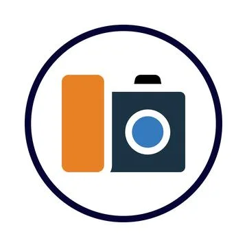 Camera, picture, video camera, modern camera icon Stock Illustration