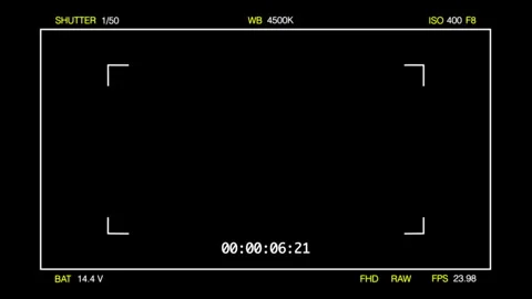 Camera Playback Screen Overlay with Timecode Stock Footage 320640595