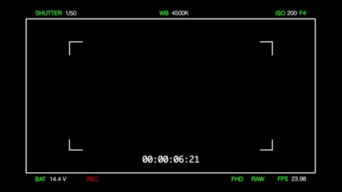 Camera Playback Screen Recording Overlay 스톡 동영상 320640597