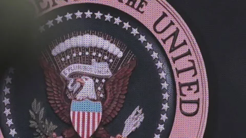 Camera positions in front of the stage at the Charlie Kirk memorial service Stock Footage 345298469