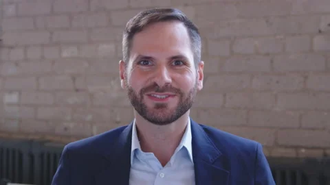 Camera POV of a young handsome middle-eastern man having a conversation in an Stock Footage 136547357