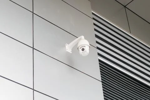 Camera in public district Stock Photos