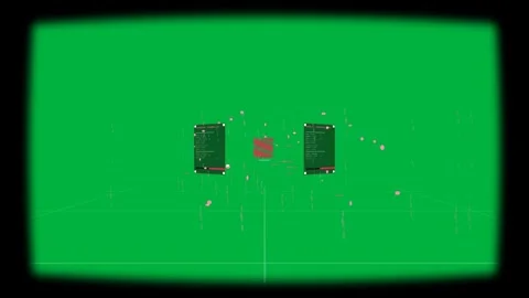 Camera pushing causing cluster forming red cube showing ATTENTION_WEIGHTS on Stock Footage 329531734