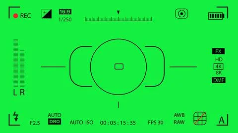 Camera rec frame 스톡 일러스트