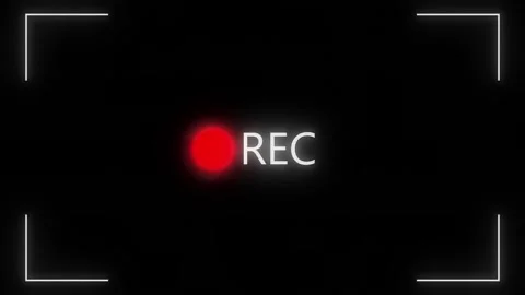 Camera REC Indicator Frame for Video Recording Overlay Stock Footage 341375470