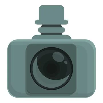 Camera recorder icon cartoon vector. Car video Stock Illustration