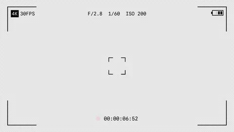 Camera Recorder Screen Overlay with Alpha Channel on Transparent Background.. 库存影片 333622355