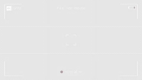 Camera Recorder Screen Overlay with Rule of Thirds Grid, Alpha Channel on T.. Stock Footage 333617739