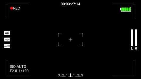 Camera recording interface - vector illustration 스톡 일러스트