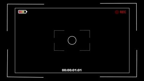 Camera Recording Screen with alpha channel, 4k Stock Footage 73770914