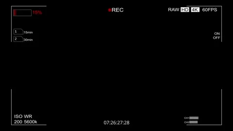 Camera Recording Screen contain frame of... | Stock Video | Pond5