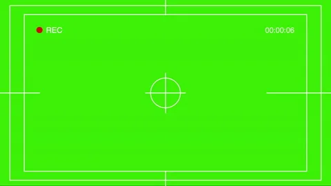 Camera Recording Screen Display Overlay Green Screen Video stock 160729024