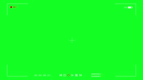 Camera recording screen overlay with alpha channel.  camera frame viewfinde.. Stock Footage 255487585