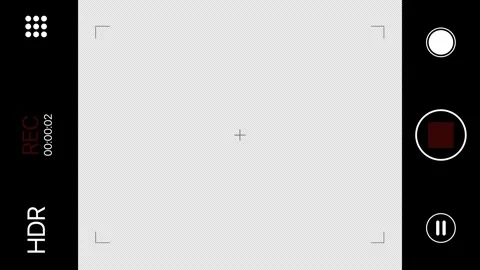 Camera recording screen overlay with alpha channel 4K Video stock 297791205