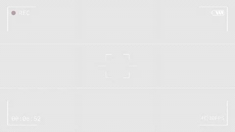 Camera Recording Screen Overlay with Alpha Channel on Transparent Backgroun.. 库存影片 333617717