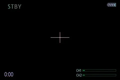 Camera recording screen overlay. Dslr camera frame viewfinder, screen of video Stockfoto's