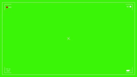 Camera Recording Screen Overlay Green Screen 4K Stock Footage 336387680