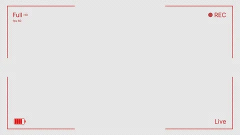 Camera recording screen overlay template in 4K. Stock Footage 340028160