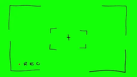Camera recording viewfinder overlay Stock Footage 340754779