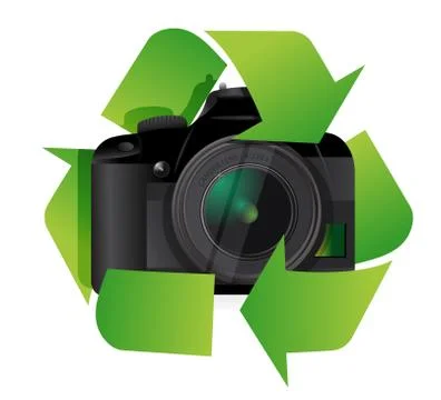 Camera recycle concept Illustrazione stock