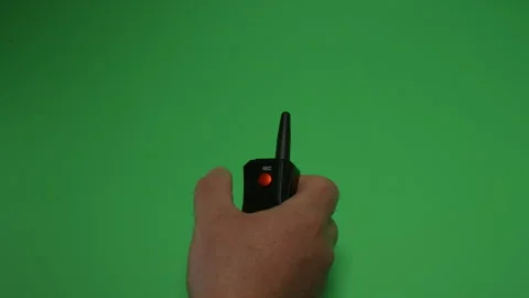 Camera remote control on Green screen Chroma key pt6 of 8 Stock Footage 240353241