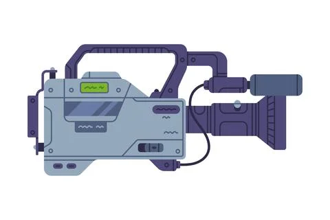 Camera as Retro Technique and Old Vintage Gadget Vector Illustration Illustrazione stock