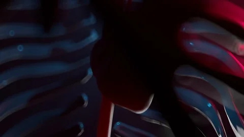 The camera revolves around a beating heart in the human body. Macro 库存影片 125905507