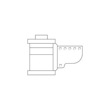 Camera ribbon icon. Elements of photo and video icon. Premium quality graphic Stock Illustration
