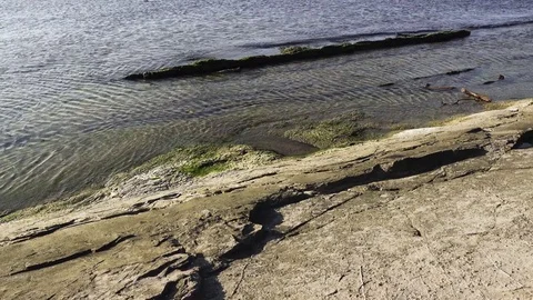 Camera rises from the rock Stock Footage 82424270