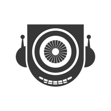 Camera Robot icon. Machine design. Vector graphic Ilustración de archivo