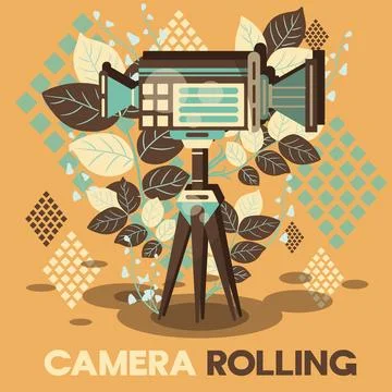 Camera Rolling Stock Illustration
