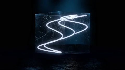 Camera rotates around a 3D Lissarjous Stock-Footage 234346123