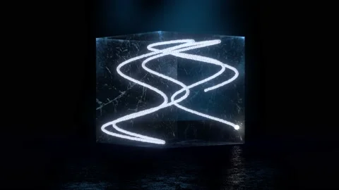 Camera rotates around a 3D Lissarjous figure Stock-Footage 234347655