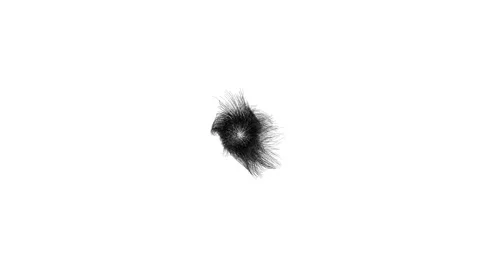 The camera rotates around the growing black focus of the disease. Stock Footage 121175632