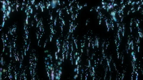 The camera rotates around the streams of the matrix.Mathematical background with Stock-Footage 98607921